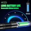 FUIIKEEM Rechargeable Green Beam Flashlight with Laser Pointer Long Distance