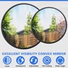 10" Tractor Mirrors Convex Truck Forklift Mirror Wide Angle Adjustable