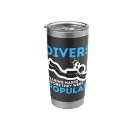 Divers Wearing Masks Before They Were Popular - Scuba Diving Stainless Steel Insulated Tumbler