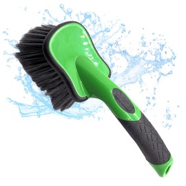 (Car Wash) Outshot "All Rounder Around the Tire", Car Wash Brush, Tire & Wheel Brush, Scratch Resistant