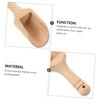 SHOWERORO 4pcs Wooden Condiment Spoon for Maldon Salt Rock Salt