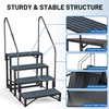 RV Steps Spa Steps with Handrail -4 Step Hot Tub