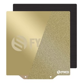 FYSETC Ender 2 Pro Dual Size PEI Sheet Kit 165x165mm/6.5x6.5inch: Textured - Smooth PEI Surface+Sticker Bottom Removable Spring Steel Heated Bed Cover for Adventure 3/ LuzBot Mini 2 Desktop 3D Printer