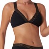 Sloggi Women's Mili Atoll Triangle Bikini Top, black
