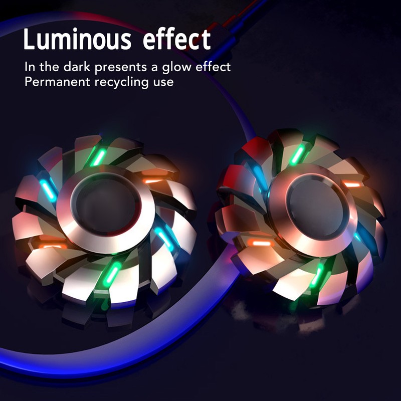 Luminous Fingertip Rotating Toy Stress Reduction and Anxiety Relief Cool