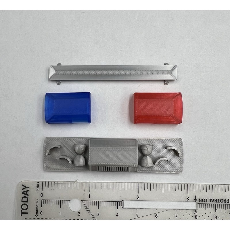 LED-Compatible Lightbar 1/18 Blue Red Smith Wesson 8780 8880 8980