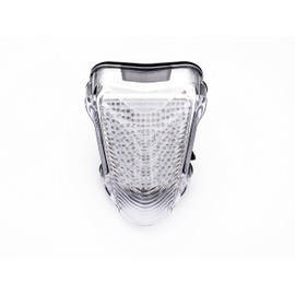 Bright2wheels Motorcycle LED Tail Light with Turn Signals Compatible with 08-19 GSX-R1300 HAYABUSA White