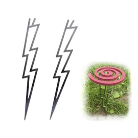 Topodong TD-M-235 Mosquito Trap Incense Holder for Camping and Outdoors, Catripeg, Inazuma Shape, Set of 2