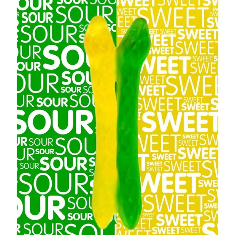 HARIBO Gummi Candy, Twin Snakes Sweet & Sour Gummy Candy,