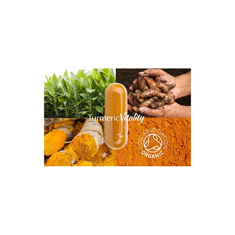Organic Turmeric Curcumin Capsules Triple Strength with 95% Curcumin -
