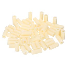 PATIKIL M6 Round Spacer Washer Set, 60 Pcs ABS Plastic Spacer Washer 6.2mm ID, 11mm OD, 25mm Length for M6 Screws