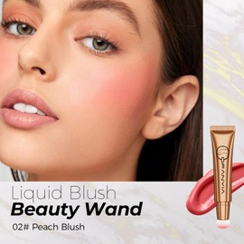 Contour Stick Liquid Blush Set, Cream Liquid Blush Stick, Contour Beauty Wall, Blendable Silky Rouge Bronzer Stick, (A2)