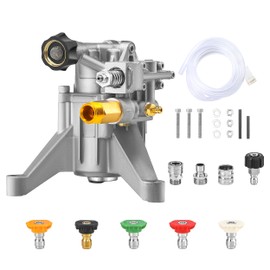 Tool Daily 7/8" Shaft Vertical Pressure Washer Pump, Replacement Power Washer Pumps for Cold Water Gas Pressure Washer, 2400-2800 PSI, 2.3 GPM, Compatible with GCV160, 308653078, RY802900, HU80709A