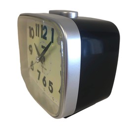 Unity Super Luminous Dial Alarm Clock-49024, Black, 12.5 x 10 x 7 cm
