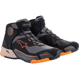Alpinestars CR-X Drystar Riding Shoes (11) (BLACK/LIGHT BROWN/ORANGE)