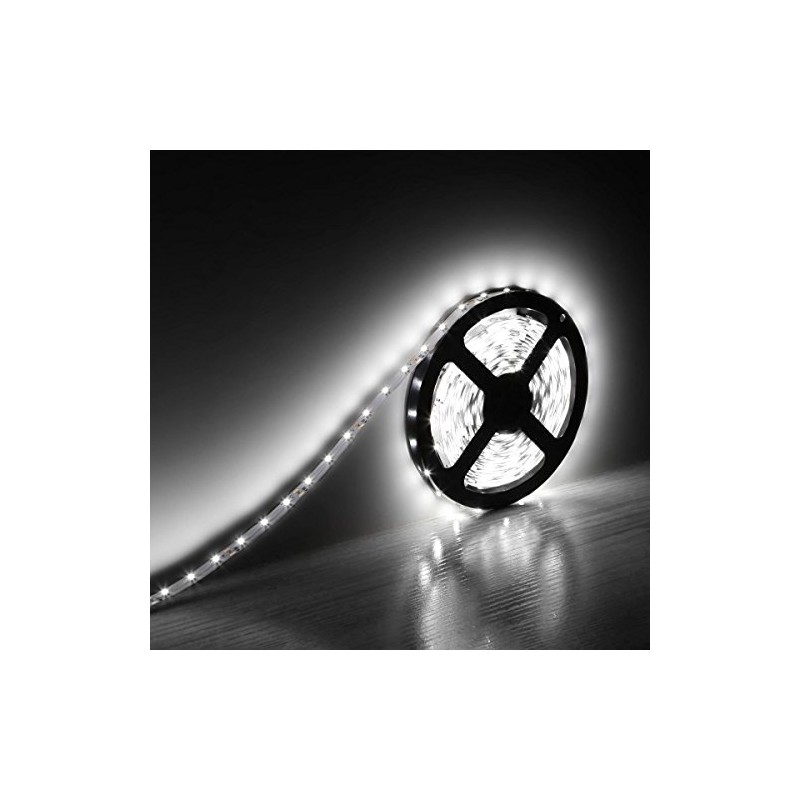 Water-Resistance IP65, 12V Waterproof Flexible LED Strip Light, 16.4ft/5m Cuttable