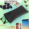 Glasses Case Squeeze Top Sunglasses Sleeve Pouch Leather Case Soft