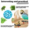 ZKFSIE Tortoise Toys, Tortoise Enrichment Toys with Skateboard and Treat