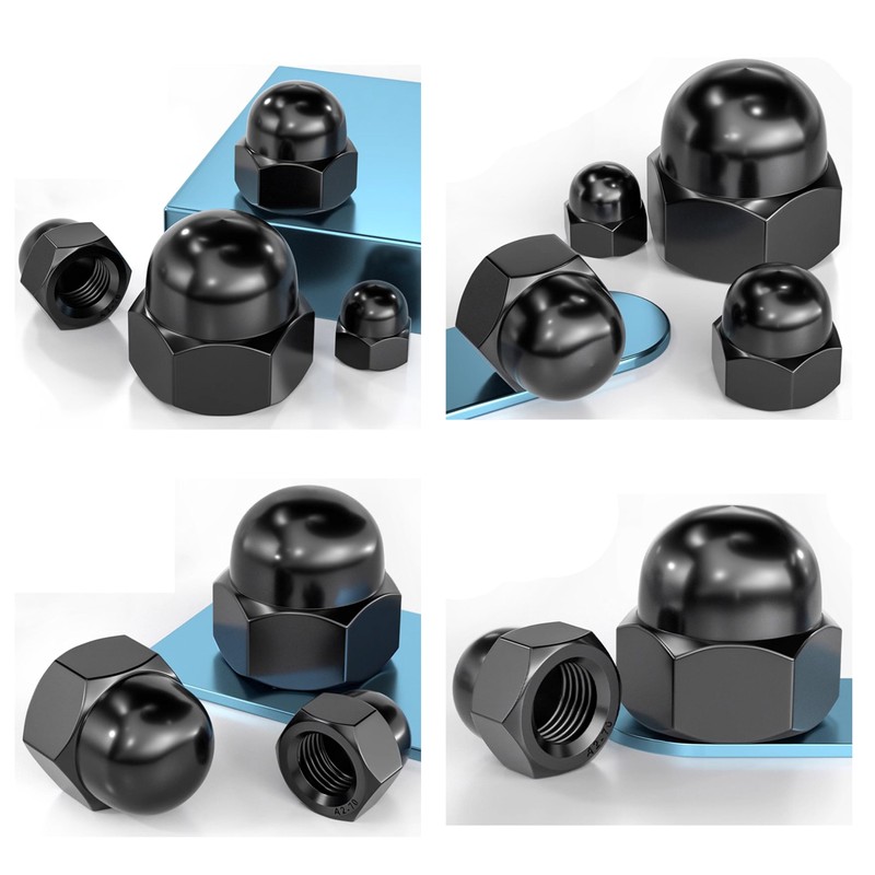 SCXCLY 25pcs Acorn Cap Nuts, M6 Thread Dia Acorn Cap