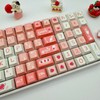 Sweet Strawberry Keycap Set, MDA Profile, PBT, Cherry MX Stem,
