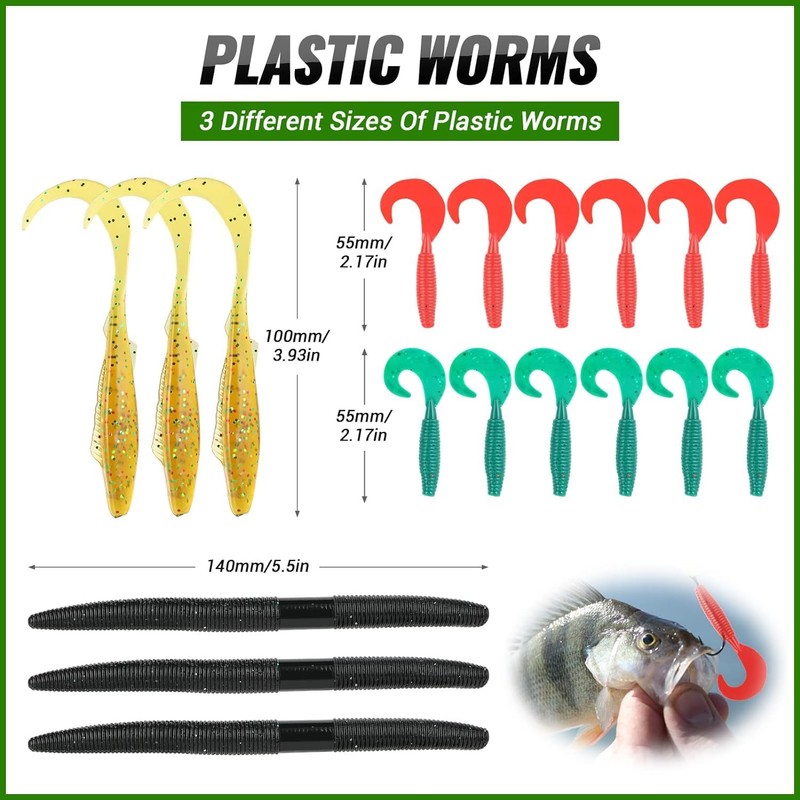 Kit de Pesca Iron Tree de 102 señuelos para Agua