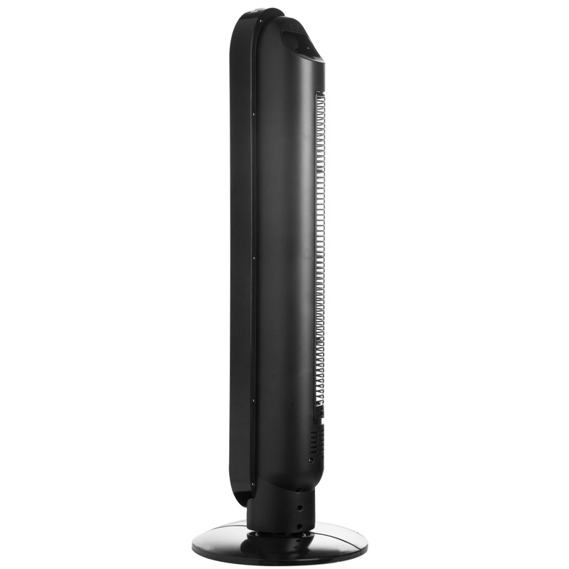 Ozeri 360 Oscillation, Micro-Blade Noise Reduction Technology Tower Fan, Black,