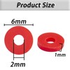 Hiswan Heishi 640pcs 6mm Red Polymer Clay Beads for Jewelry