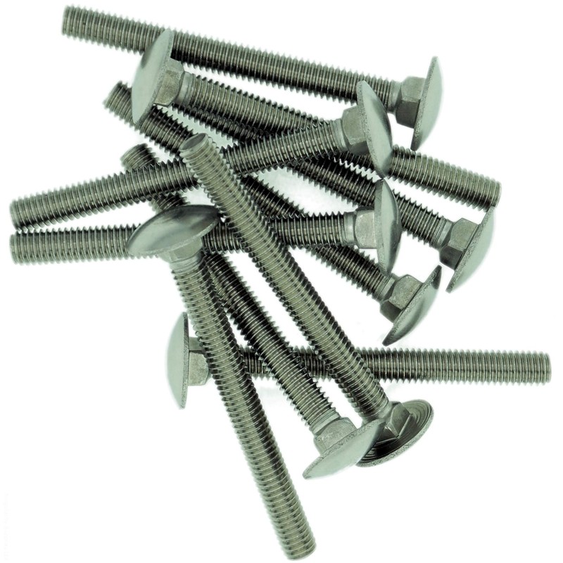 M6 (6mm x 50mm) Cup Square Carriage Bolt (Fully Threaded)