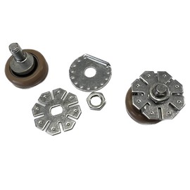 Gordon Glass® Quick-Adjust Ball Bearing Shower Door Roller Assembly for Framed Showers | Roller Diameter: 13/16", Roller Width: 1/4"