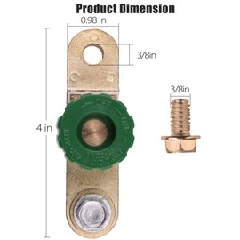 LotFancy 12V-24V Side Post Car Battery Disconnect Switch for Auto Truck Vehicle Rv Boat Marine, Car Battery Terminal Link Switch, Battery Cutoff Shut Off Kill Switch (with Long Bolt)
