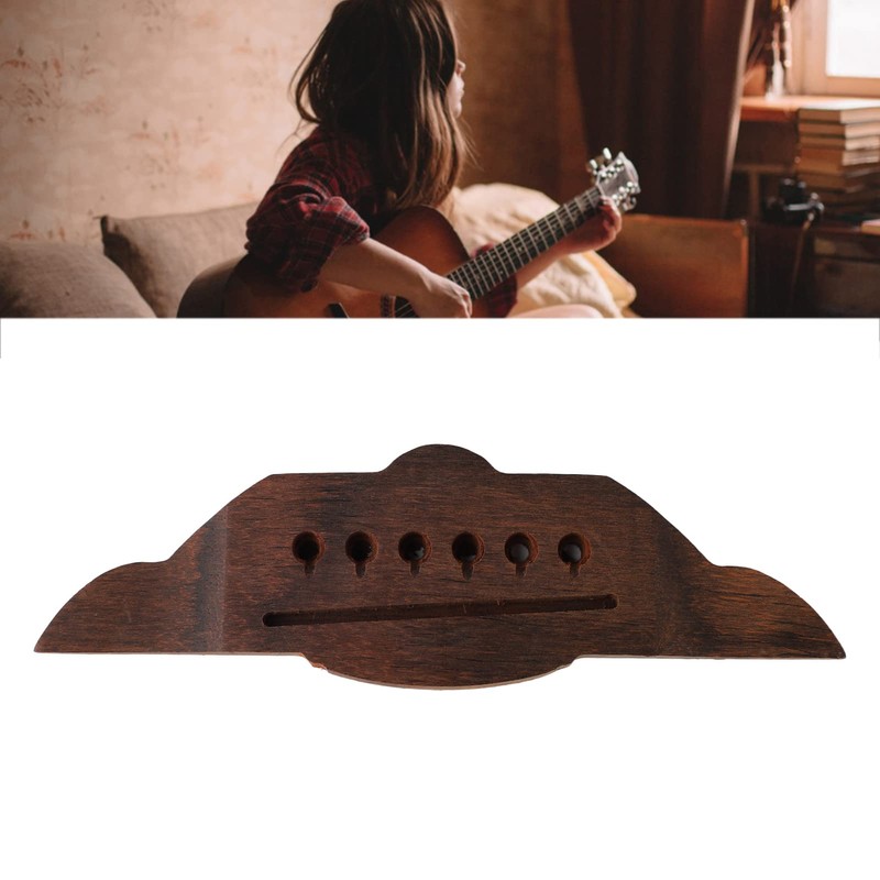 Wooden Guitar Bridge Swallow Shape Rosewood Delicate Acoustic Guitar Bridge