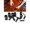 15-Size Round Hollow Punch Set for Leather Craft, Belts and