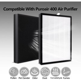 SODIAL P400 Air Purifier Replacement Filters Three-in-One Nylon Pre-Filter True HEPA