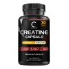 Pure Creatine Monohydrate Capsules - 270 Capsules, 3,500mg per Serving