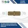 XFITTING 1/2 Inch Pex x 1/2 Inch PB (polybutylene) Slicing