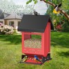 5LB Metal Squirrel Proof Bird Feeder, Hanging Wild Bird Feeders,