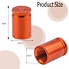 MEAJOO 4PCS Bullet Shell Tire Valve Stem Caps, Aluminum Alloy