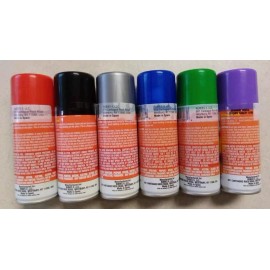 Rubie's 6 Rubie's Bright & Regular Color Hair Spray Star Quality. Colors As Shown In Pic