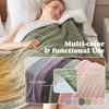 ACCU-WARMTH Tufted Heated Blanket Throw Size- 5-Min Fast Warming with