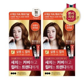 Elastin Salon de Color Hair Dye Orange Brown 100g x 2 packs / 엘라스틴 살롱드컬러 염색약 오렌지브라운 100g x 2개