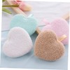 Healeved 3pcs Heart Shape Makeup Removal Pads Soft Face Cleaning