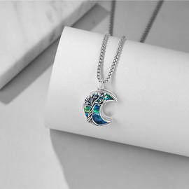 Friggem Cremation Jewellery Necklace 925 Sterling Silver Ash Pendant Women's Ash Memorial Jewellery Cats and Dogs Pets Mum and Dad Family Ash Special Gift, Sterling Silver, 0