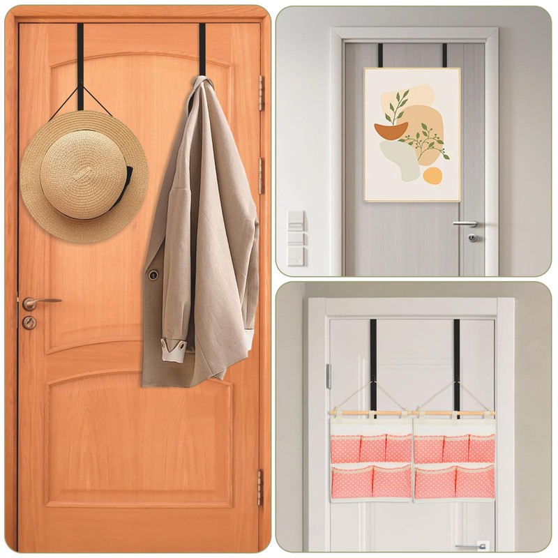 Dexspoeny Over-The-Door Mirror Hanger, Adjustable 13.6 in Door Mirrors Hanger