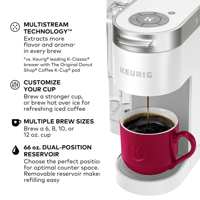 Keurig K-Supreme Single Serve K-Cup Pod Coffee Maker, MultiStream Technology,
