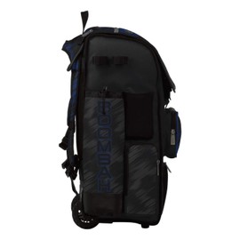 Boombah Superpack Hybrid Rolling Bat Bag - Scratch Black/Royal - Wheeled & Backpack Version