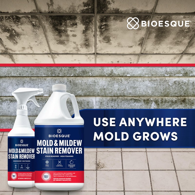 Bioesque Mold & Mildew Stain Remover, 32 Fluid Ounce (Pack