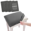 BUYUE 4 pcs Vanity Stool Bench Covers, Luxury Crease-Resistant Jacquard