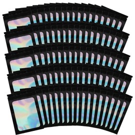 Pack of 150 Mylar Bags, 6 cm x 10 cm Plastic Bags Sealable, Packs & Bags for Packaging, Storage and Organisation