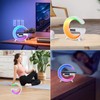 Htoxsdc Mini Smart LED Table Lamp, 4-in-1 Wireless Charger, Wireless