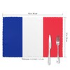 French Flag Printing Placemats for Dining Table Set of 6